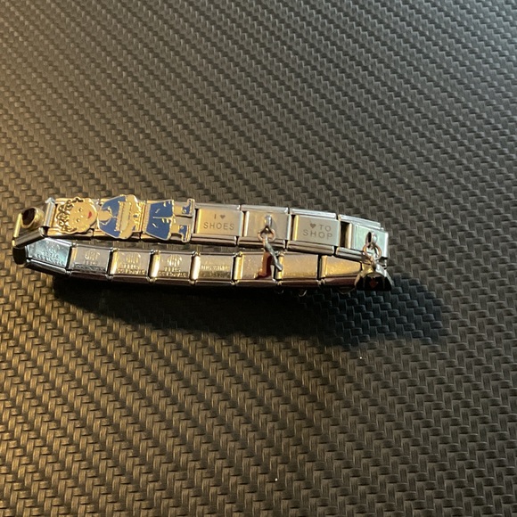 Custom Italian link charm bracelet - Picture 1 of 4